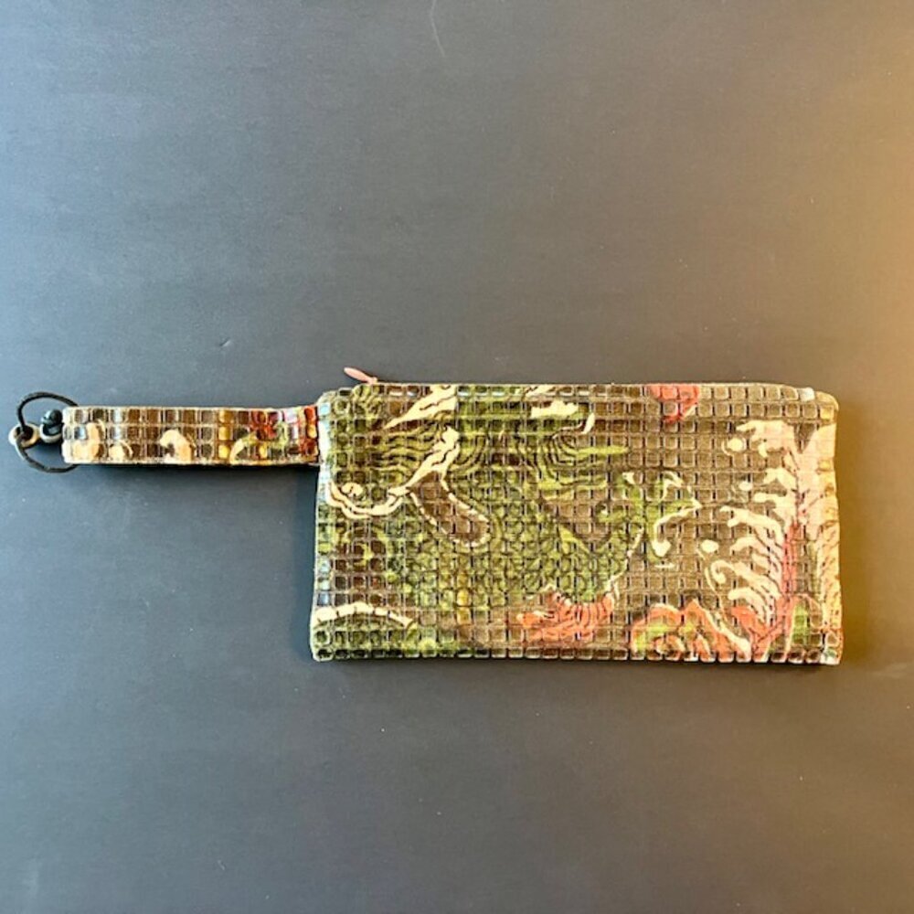 Amy Chan patterned wristlet